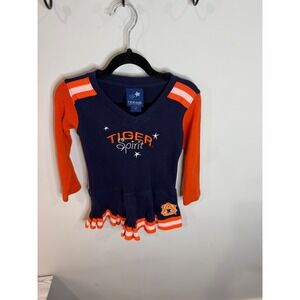 Red Oak Auburn Tigers Cheerleader Dress Toddler Girl 2T Long Sleeve